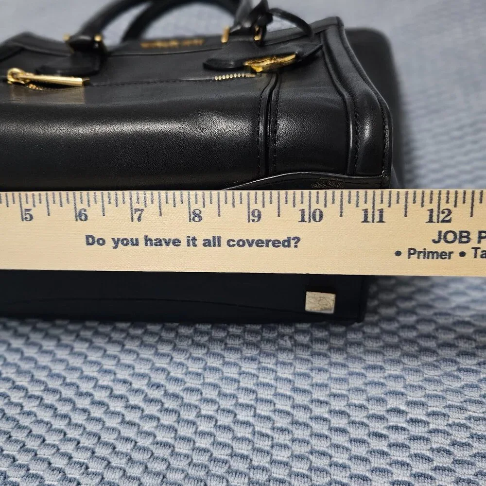 Michael Kors Collette Leather Satchel with Gold-Tone Hardware & Crossbody Strap - Picture 8 of 9